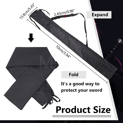 PU Leather Sword Bag AJEW-WH0470-90-1