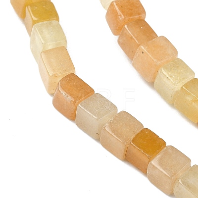 Natural Golden Silk Jade Beads Strands G-C135-E01-01-1