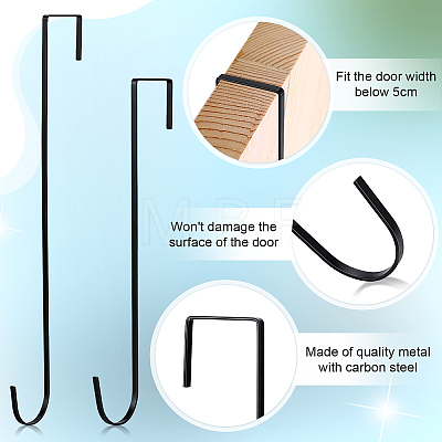 32Pcs 2 Styles Carbon Steel Hooks for Wreath AJEW-WA0003-98-1
