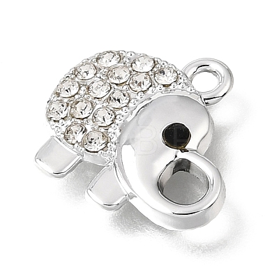 UV Plating Alloy Crystal Rhinestone Pendants RB-CBAD37D-02P-1