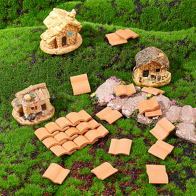 Polymer Clay Miniature Tiles AJEW-WH0258-032-1