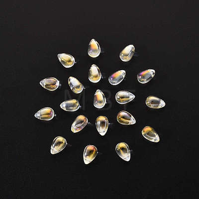 20Pcs Transparent Spray Painted Glass Charms GLAA-YW0001-03B-1