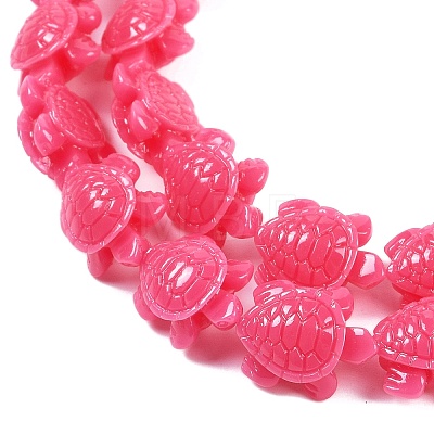 Synthetic Coral Carved Beads Strands CORA-L020-A-17-1