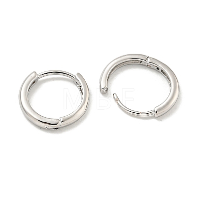 Brass Hoop Earrings EJEW-L211-08B-P-1