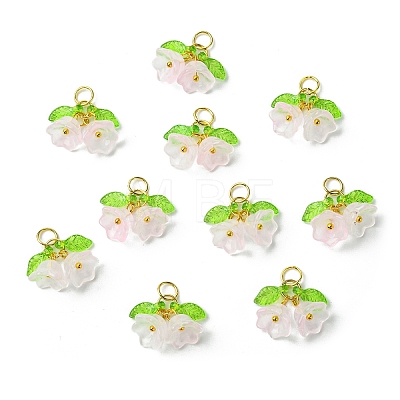 Glass Pendants PALLOY-YW00054-06-1