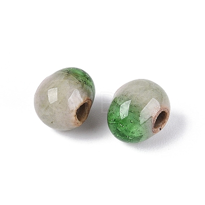 Handmade Crackle Porcelain Beads PORC-Q008-06B-10-1