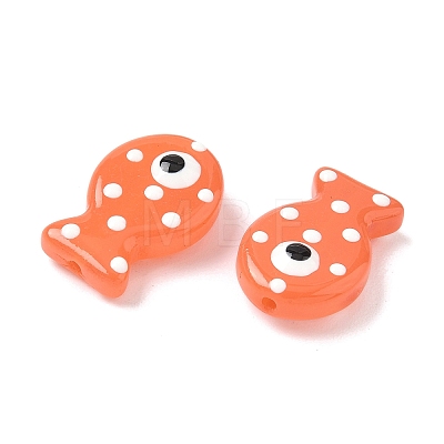 Baking Paint Glass Enamel Beads LAMP-D303-04E-1