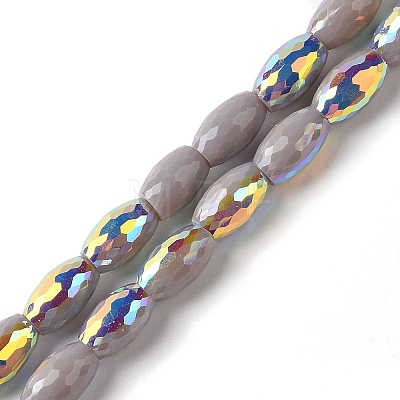 AB Color Plated Electroplate Beads Strands X-EGLA-H104-03D-1