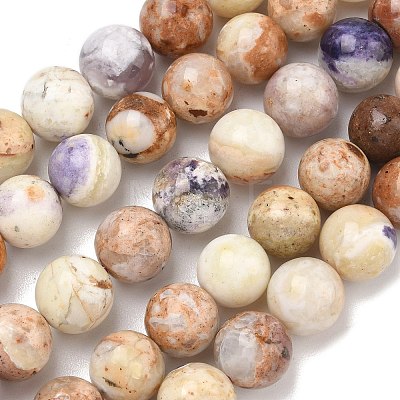 Natural Purple Opal Beads Strands G-L642-B21-12mm-1