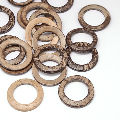 Wood Jewelry Findings Coconut Linking Rings X-COCO-O006A-12-1