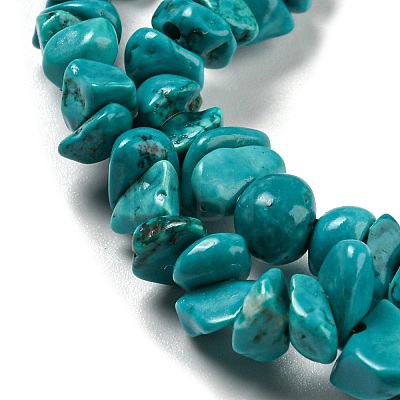 Natural Howlite Beads Strands G-C084-F09-01-1