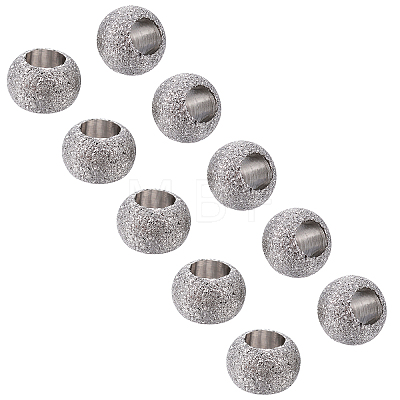 Unicraftale 304 Stainless Steel Textured Spacer Beads STAS-UN0005-54-1