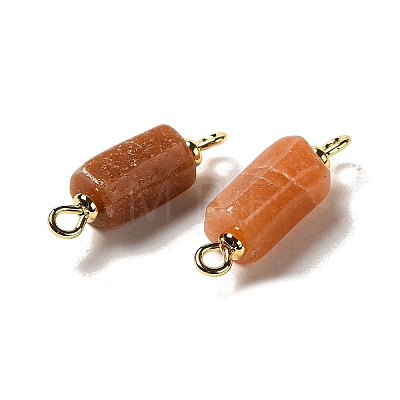 Natural Red Aventurine Connector Charms FIND-C046-10A-G-1