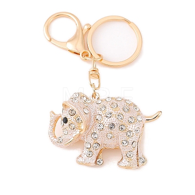 Alloy & Rhinestone Keychain for Women PW-WG33814-01-1