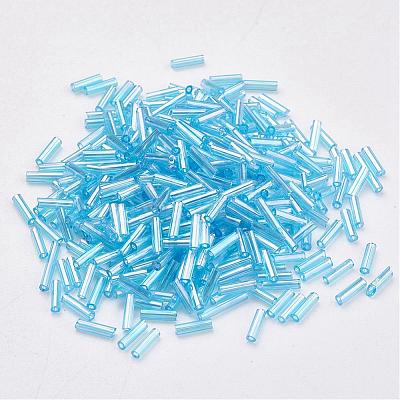 Glass Bugle Beads SEED-E001-9mm-163-1