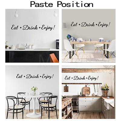 PVC Quotes Wall Sticker DIY-WH0200-072-1