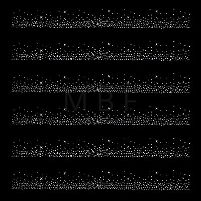 Glitter Hotfix Resin Rhinestone DIY-WH0698-082-1