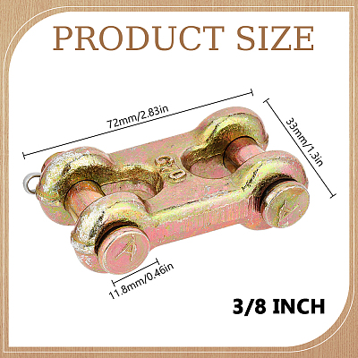 8Pcs Alloy Steel H-connector for Lifting Chains FIND-DL0001-06-1