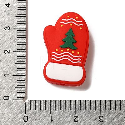 Christmas series Silicone Beads SIL-S006-01G-1