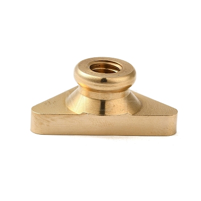 Golden Plated Triangle Shaped Wax Seal Brass Stamp Head STAM-K001-04G-10-1