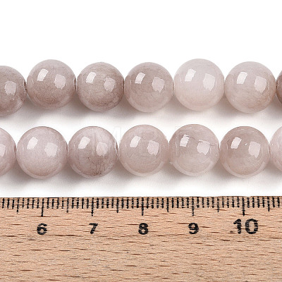 Natural Dyed Yellow Jade Gemstone Bead Strands G-R271-10mm-YXS06-1