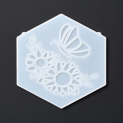 DIY Hexagon Shape Pendant Decoration Food-grade Silicone Molds SIMO-D002-03B-1