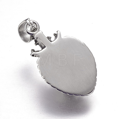 316 Surgical Stainless Steel Pendants STAS-P056-05AS-1