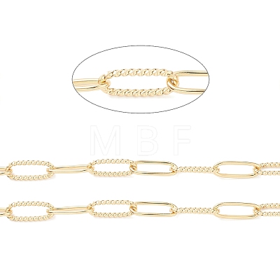 Rack Plating Brass Paperclip Chains CHC-K013-06A-1
