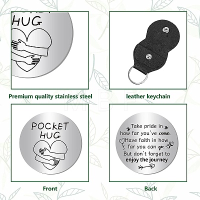 Pocket Hug Token Long Distance Relationship Keepsake Keychain Making Kit DIY-CN0002-67E-1