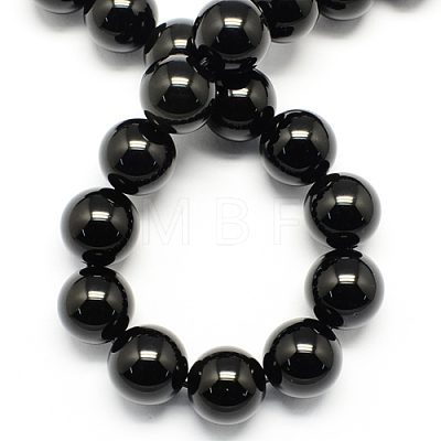 Natural Obsidian Bead Strands G-R173-10mm-02-1