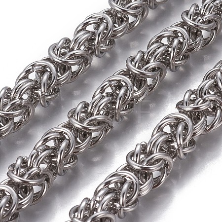 Tarnish Resistant 304 Stainless Steel Byzantine Chains CHS-P007-07P-02-1