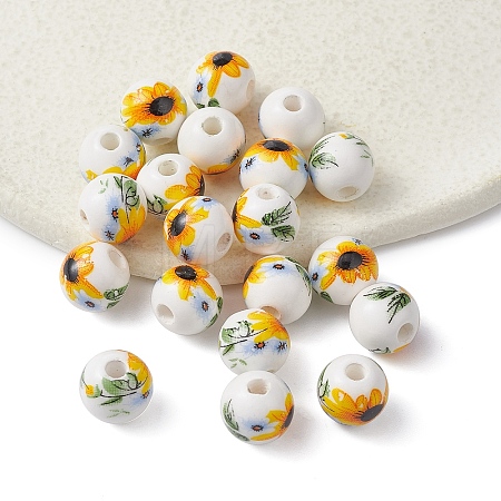 Handmade Porcelain Beads PORC-YW0001-07C-1