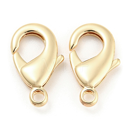 Brass Lobster Claw Clasps KK-Q789-05G-1