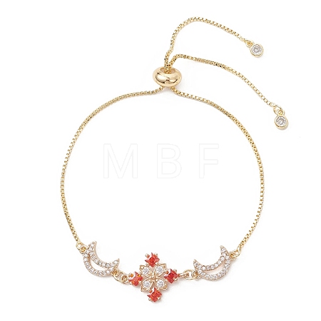 Adjustable Brass Slider Link Bracelets BJEW-JB13037-1