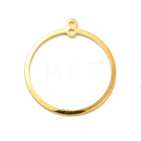 Rack Plating Brass Connector Charms KK-E067-27G-1