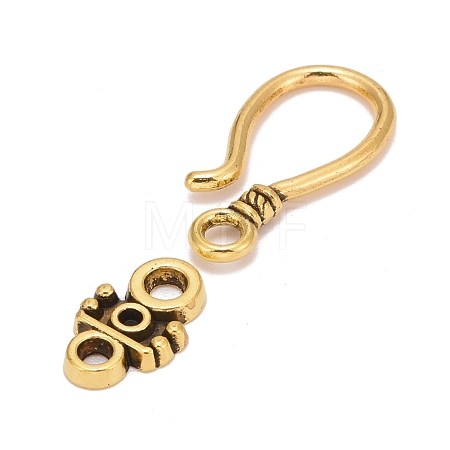 Tibetan Style Hook and Eye Clasps GLF1278Y-1