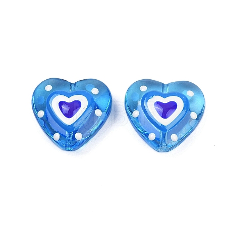 Handmade Lampwork Beads Strands LAMP-R004-06B-09-1