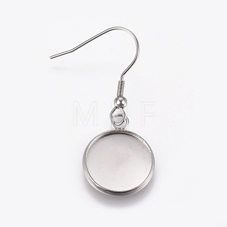 Stainless Steel Dangle Earrings LS-EJEW-WH0001-A02-1