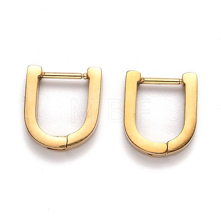 304 Stainless Steel Huggie Hoop Earrings STAS-H156-12B-G-1