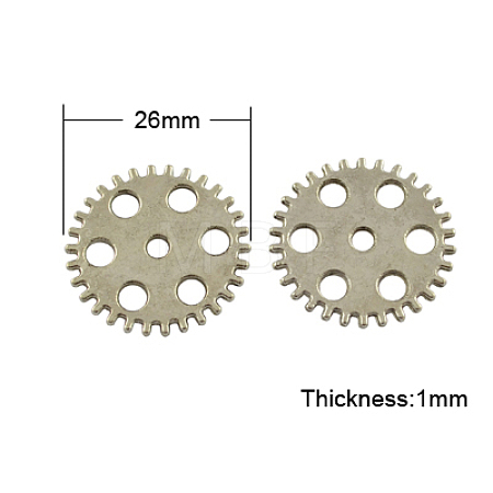 Tibetan Style Alloy Steampunk Pendants TIBEP-AB5033-01AS-NR-1