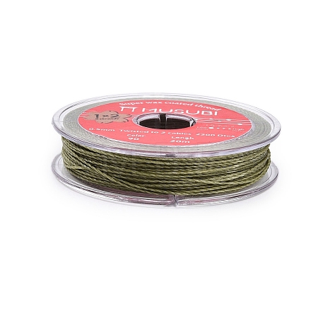 2-Ply Round Waxed Cotton Thread Cords YC-T004-01A-15-1