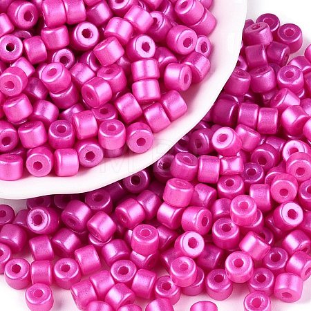 Baking Paint Pearlized Glass Seed Beads SEED-T008-03N-1