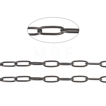 304 Stainless Steel Paperclip Chains CHS-F010-01H-B-1