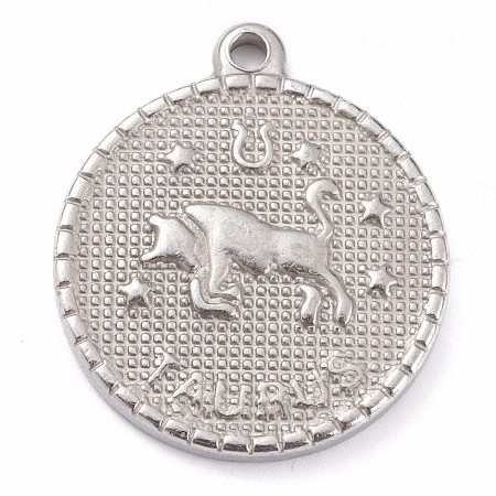 304 Stainless Steel Pendants X-STAS-O140-02P-A-1