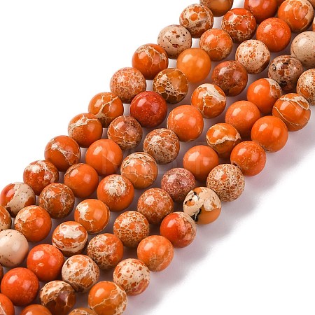 Dyed Natural Regalite/Imperial Jasper/Sea Sediment Jasper Beads Strands G-B124-C02-08-1
