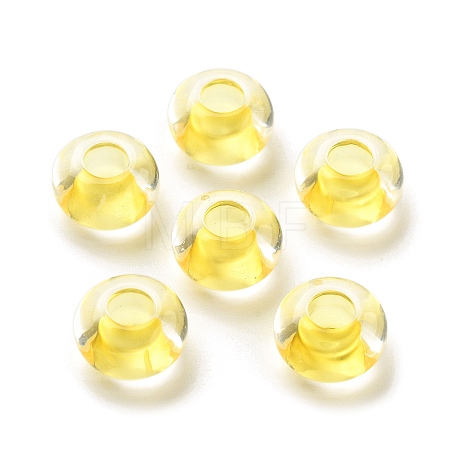 Transparent Acrylic European Beads TACR-P009-C01-02-1