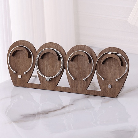 4-Slot Wood Jewelry Display Stands ODIS-A014-01A-1