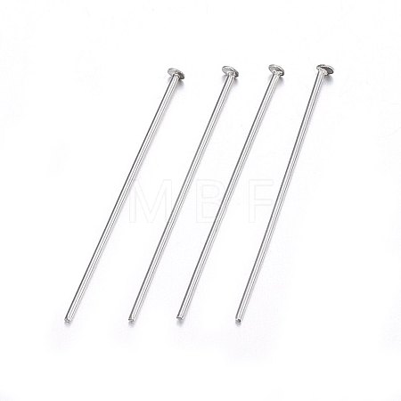 Tarnish Resistant 304 Stainless Steel Flat Head Pins STAS-F174-09P-A-1