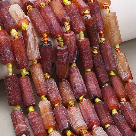 Natural Weathered Agate Beads Strands G-A321-C02-01B-1