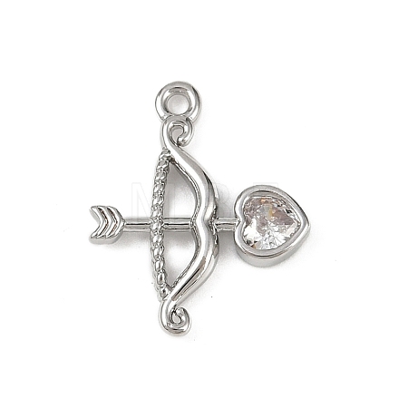 Brass Pave Clear Cubic Zirconia Pendants LS-KK-L238-11P-1